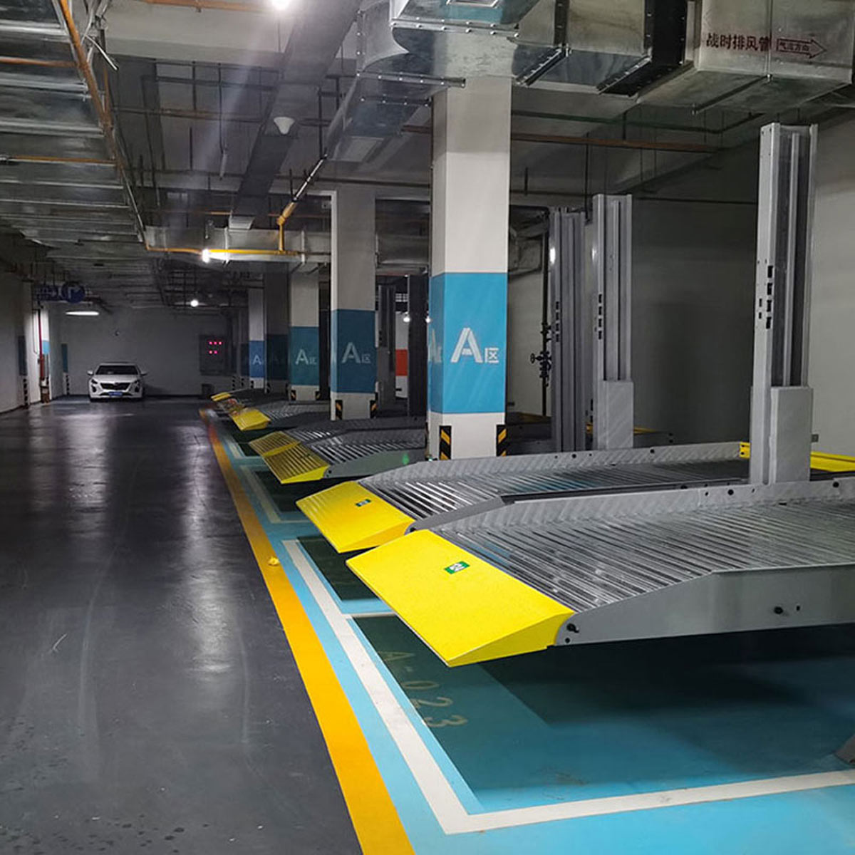 隴縣簡易升降式機械停車庫改造
