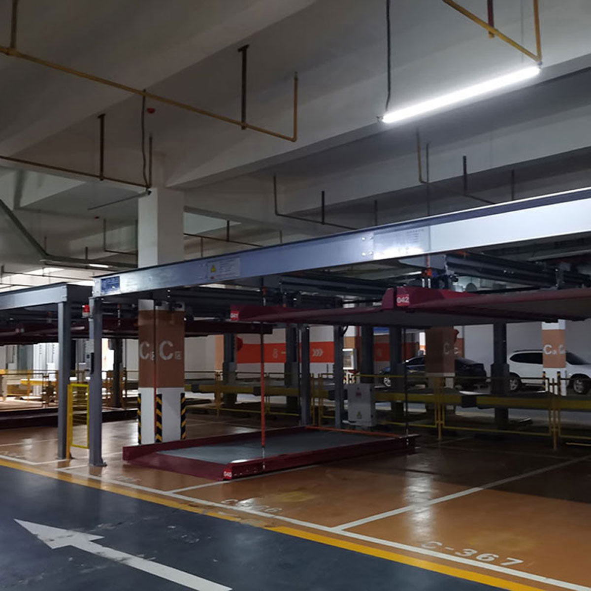 隴縣兩柱機械立體停車設(shè)備安裝